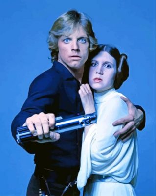 Luke And Leia Organa paint by numbers