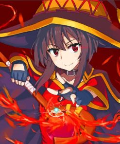 Megumin Konosuba Anime paint by numbers