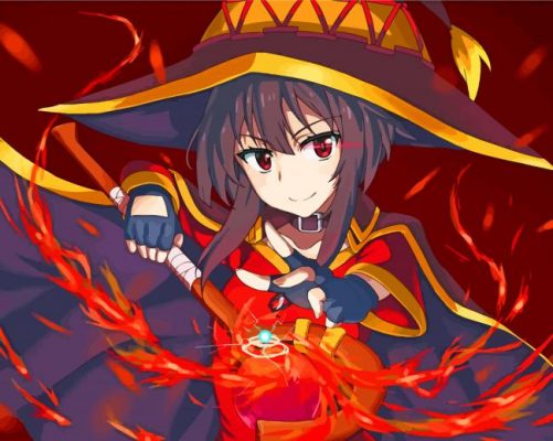 Megumin Konosuba Anime paint by numbers