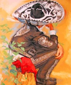 Mexican Mariachi Art paint by numbers