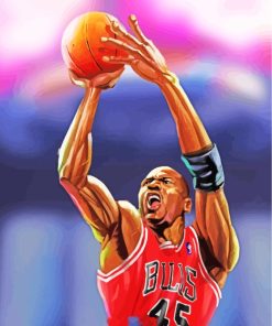 Michael Jordan Player paint by numbers