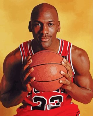 Michael Jordan Basketball Player paint by numbers