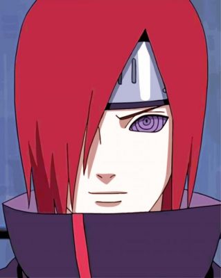 Nagato With Red Hair paint by numbers