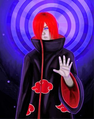 Nagato Uzumaki Art paint by numbers