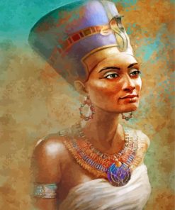 Egyptian Nefertiti paint by numbers