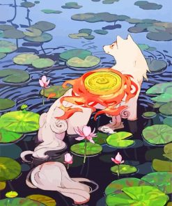 Okami Dog paint by numbers