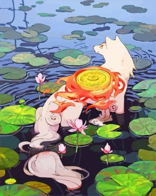 Okami Dog paint by numbers