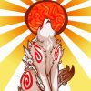 The Japanese Okami paint by numbers