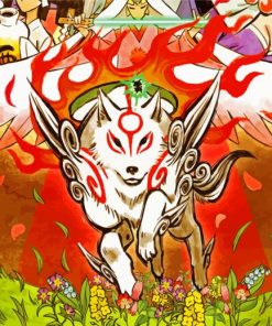 Okami Video Game Paint by numbers