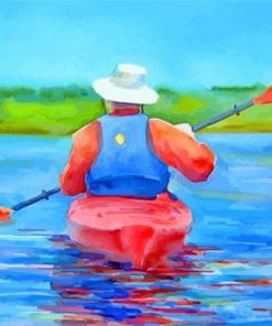 Old Man In Kayaks paint by numbers