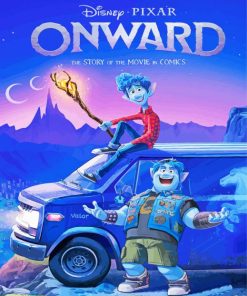 Onward Movie Poster paint by numbers