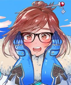 Overwatch Mei Character paint by numbers