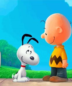 Charlie Brown And Snoopy paint by numbers