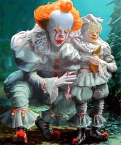 Pennywise And Georgie paint by numbers