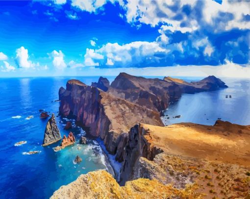 Ponta De Sao Lourenco paint by numbers