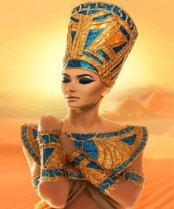 Egyptian Queen Nefertiti paint by numbers