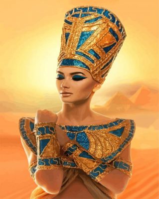 Egyptian Queen Nefertiti paint by numbers