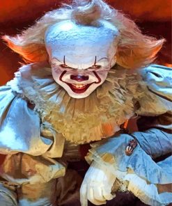 Scary Pennywise Movie paint by numbers