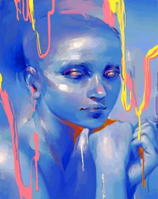 Scary Woman Art paint by numbers