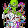 Scientist Alien paint by numbers