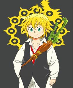 Meliodas Japanese Anime paint by numbers