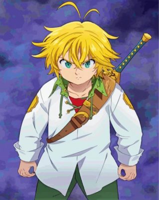 The seven Deadly Sins Manga Anime paint by numbers