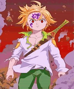 The seven Deadly Sins Character paint by numbers