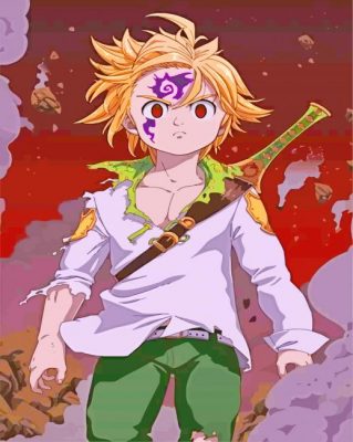 The seven Deadly Sins Character paint by numbers