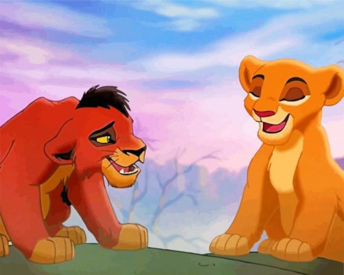 Simba And Kovu paint by numbers