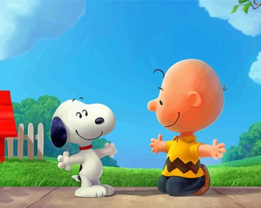 Happy Friends Cartoons paint by numbers