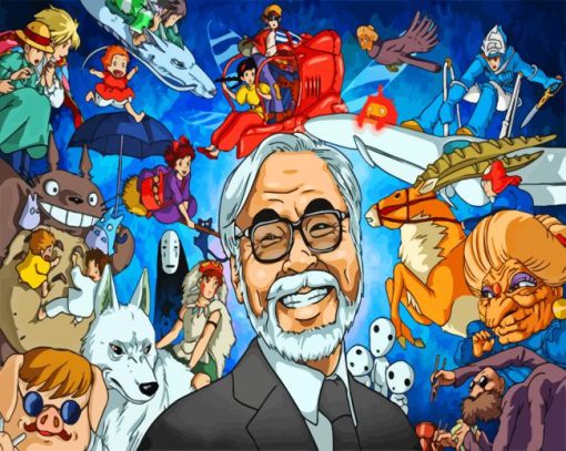 Hayao Miyazaki Producer paint by numbers