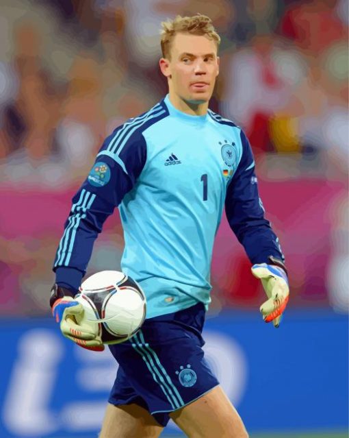 The Football Player Manuel Neuer paint by numbers