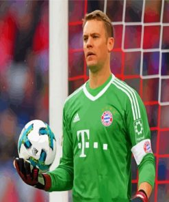 The Goalkeeper Manuel Neuer paint by numbers