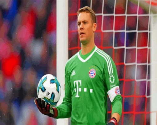 The Goalkeeper Manuel Neuer paint by numbers