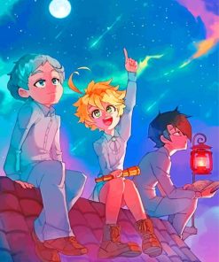 The Promised Neverland Characters paint by numbers