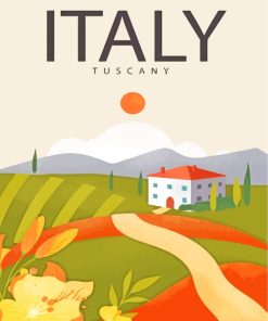 Tuscany Italy Poster paint by numbers