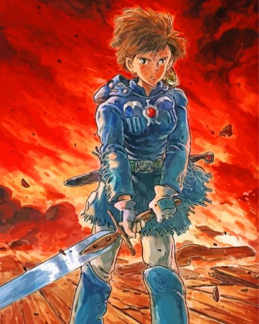 Warrior Nausicaa Anime paint by numbers