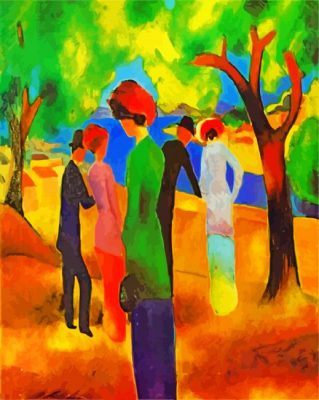 Woman In A Garden paint by numbers