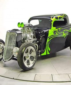 Ford Hotrod Car paint by numbers