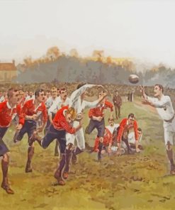 Rugby Sport Match paint by numbers