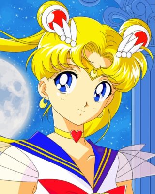 Aesthetic Sailor Moon paint by numbers