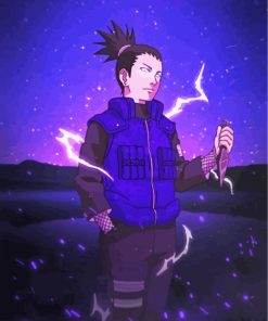 Aesthetic Shikamaru Nara paint by numbers