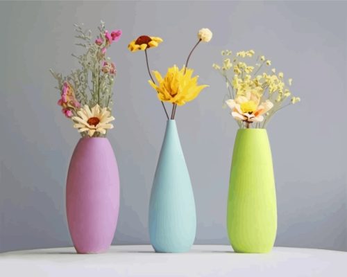 Aesthetics Pottery Vases paint by numbers