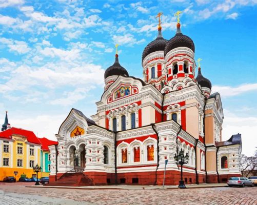 Alexander Nevsky Cathedral Estonia paint by numbers