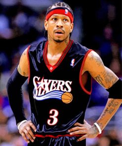 Allen Iverson Player paint by numbers