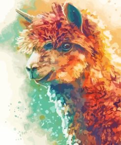 Cute Alpaca Art paint by numbers