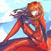 Japanese Anime Girl Asuka paint by numbers