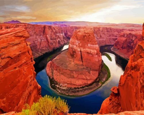 Grand Canyon Village paint by numbers