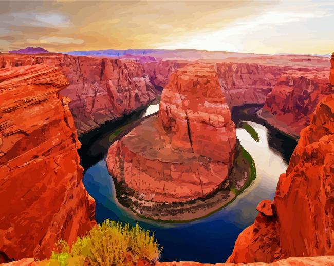 Grand Canyon Village paint by numbers