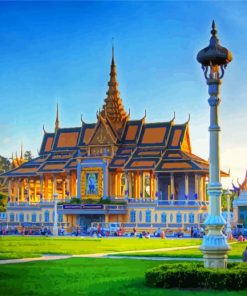 Royal Palace Cambodia paint by numbers